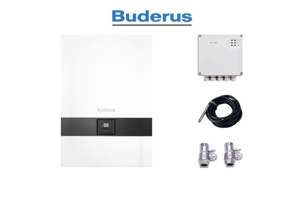 Logaplus Paket E156-M mit Funktionsmodul 0-10V, Speicherfühler 10K und Wartungshahn Set 3/4