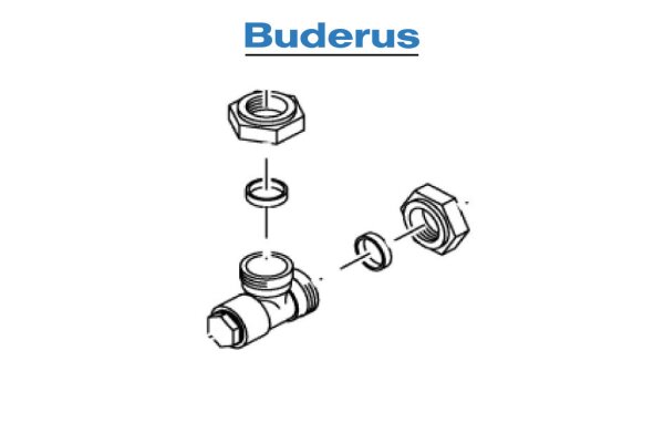 T-Stück 22mm x 22mm x 1/2