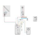 Buderus WLW196i-14 AR TS185 Wärmepumpen-Paket Logasys, integr. Edelstahl-Warmwasserspeicher 184L, 2x Solarkollektor SKN4.0, Solarstation SM100/2, Heizkreis-Set HS25/6 ungemischt, Fernbedienung RC100.2 H, 1 Heizkreis ungemischt- 7739610236