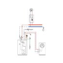 Buderus WLW196i-14 AR T190 Wärmepumpen-Paket Logaplus, integr. Edelstahl-Warmwasserspeicher 190L, Heizkreis-Set HS25/6 ungemischt, Fernbedienung RC100.2, 1 Heizkreis ungemischt - 7739610278