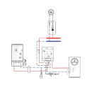 Buderus WLW196i-11 AR B Wärmepumpen-Paket Logaplus, Heizkreis-Set HS25/6 ungemischt, Fernbedienung RC100.2 H, 1 Heizkreis ungemischt - 7739610305