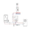 Buderus WLW196i-8 AR B Wärmepumpen-Paket Logaplus, Heizkreis-Set HS25/6 ungemischt, Fernbedienung RC100.2 H, 1 Heizkreis ungemischt - 7739610304