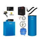 Buderus GB212-22 kW IP Gas-Brennwertkessel Paket Logaplus K61, Warmwasserspeicher SU200, Heizkreis-Set HSM25/6 gemischt, Regelung MC110, Bedieneinheit RC310 - 7739610468