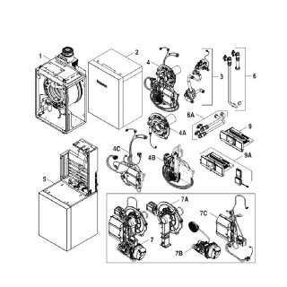 Ersatzteilliste KB195iT 19-25 kW BZ / Umrüstset KB195i(T) BZ > KB195i(T) 22 kW Gas