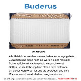 Buderus Heizkörper VC-Profil 33/300/1800, R Logatrend Flachheizkörper