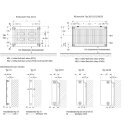 Buderus Heizkörper, Flachheizkörper, Kompakt C-Profil Typ 22 300x1000 mm (H x L) 7750000610