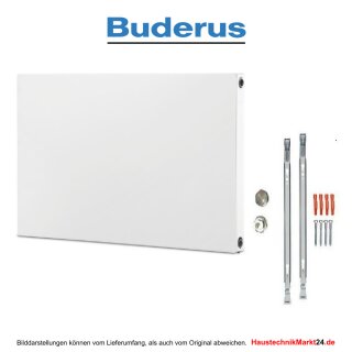 Buderus Heizkörper C-Plan 21/900/3000 Logatrend Flachheizkörper, FMS, Stopfen