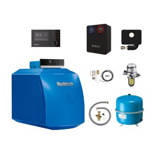 Buderus GB125-49 kW Öl-Brennwert-Paket Logaplus K33/2, Blaubrenner BE, Bedieneinheit RC310, Regelung MC110, Heizkreis-Set HS32 - 7739615423