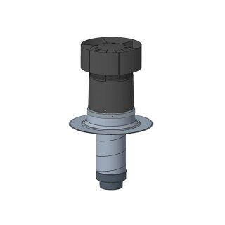 Durchführung Flachdach DDF-F160 für Außen- und/oder Fortluft 