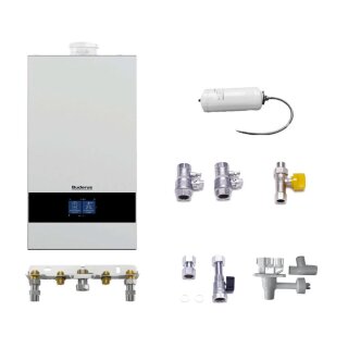 Buderus 
GB172i.2-24 kW T50 Gas-Brennwert Paket Logaplus W26, mit Bedieneinheit BC400, Aufputz - 7739621326