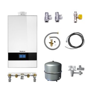 Buderus GB182i.2-35 kW K WH Gas-Brennwert Paket Logaplus W42S
, mit Bedieneinheit BC400, 1 Heizkreis, weiß - 7739621352